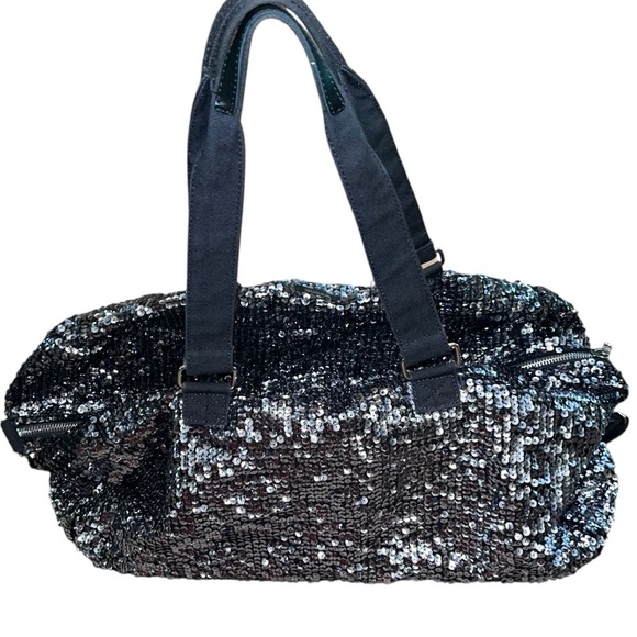 Victoria’s Secret PINK RARE Sequin Bling Duffle Bag – Large Travel Gym Tote - Picture 3 of 7